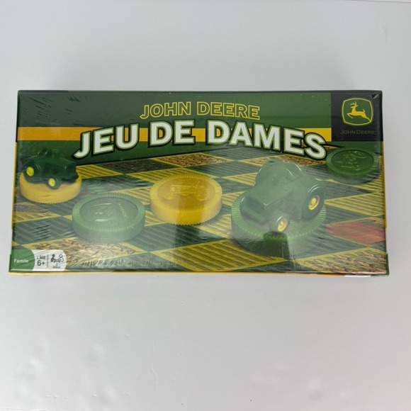 John Deere Checkers Game, Tractor Board Game NEW SEALED - Picture 2 of 12